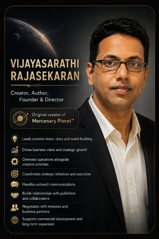 Vijayasarathi Rajasekaran — Creator, Author, Founder & Director