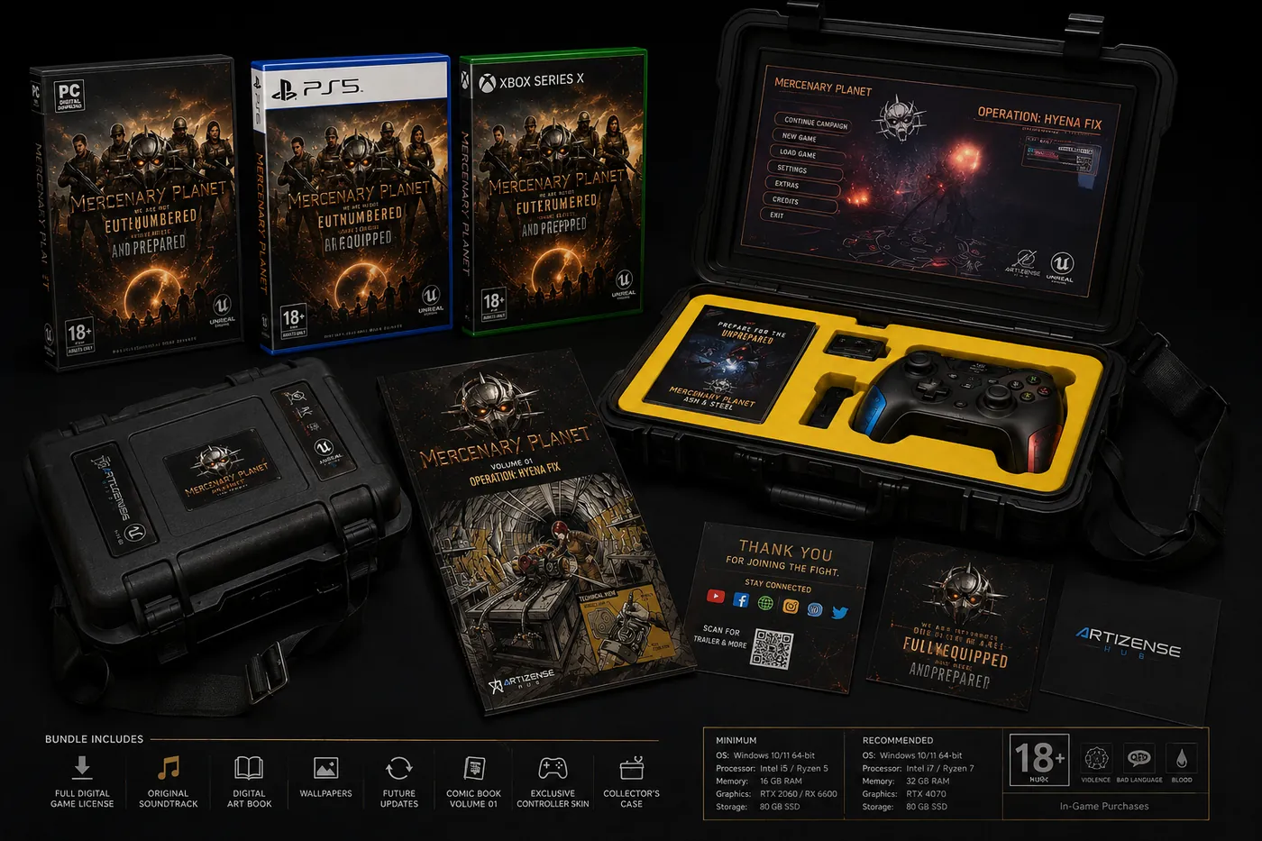 Mercenary Planet collector's bundle